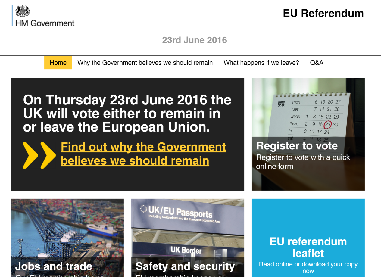 EU Referendum Website